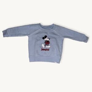 Disney Baby Mickey Mouse Disneyland Blue Crewneck Sweatshirt 9–12 Months
